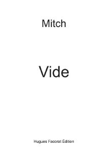 Vide - Version Papier - Mitch